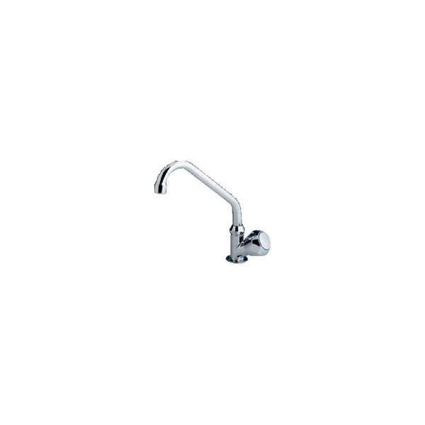 Scandvik 10169 Standard Cold Water Tap w/ Dbl Bend Swivel Spout, Standard Knob 10169P - main